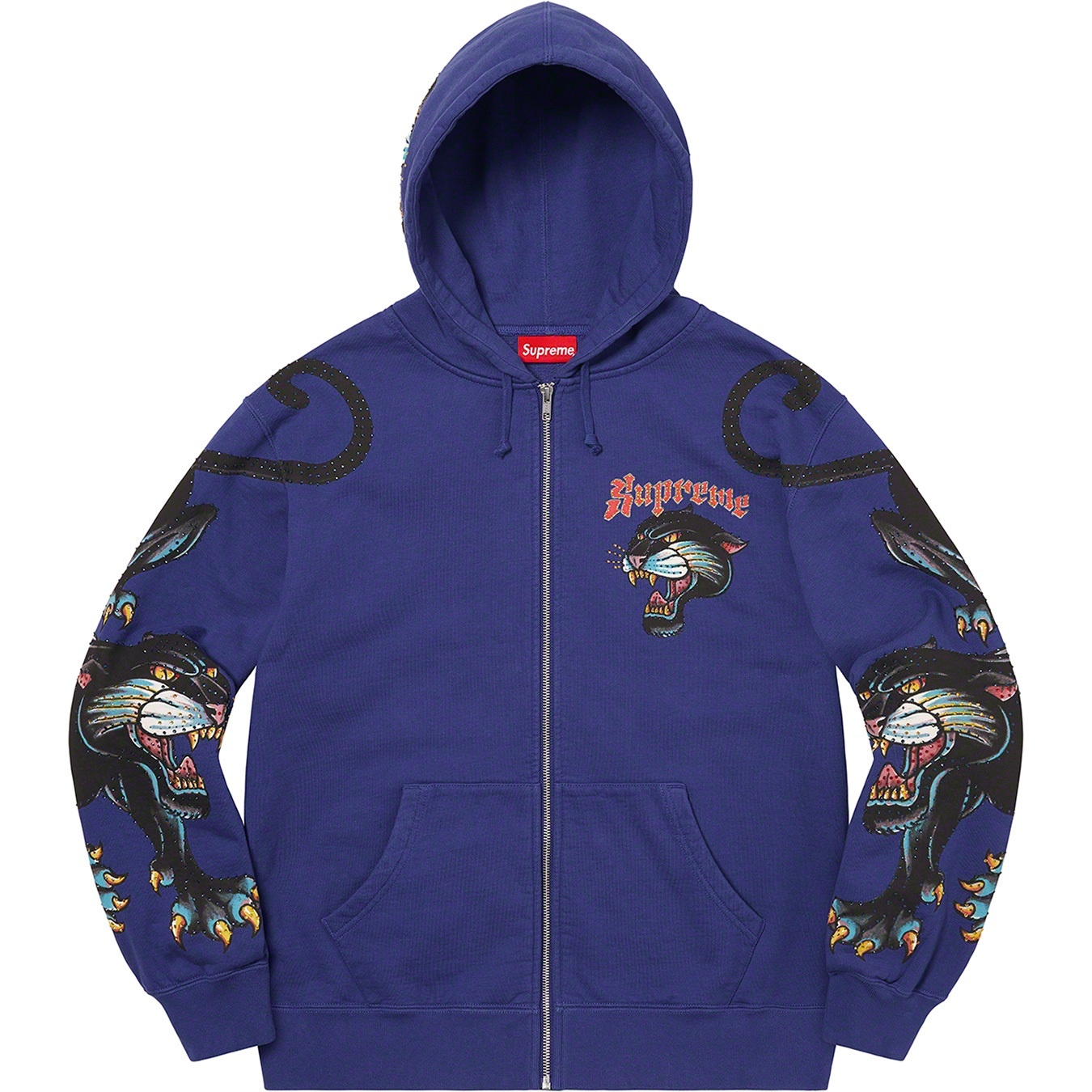 Panther Zip Up Hooded Sweatshirt view 13